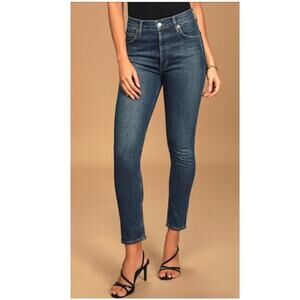 Agolde Nico High Rise Slim Fit Jeans in Fixation Wash 25
